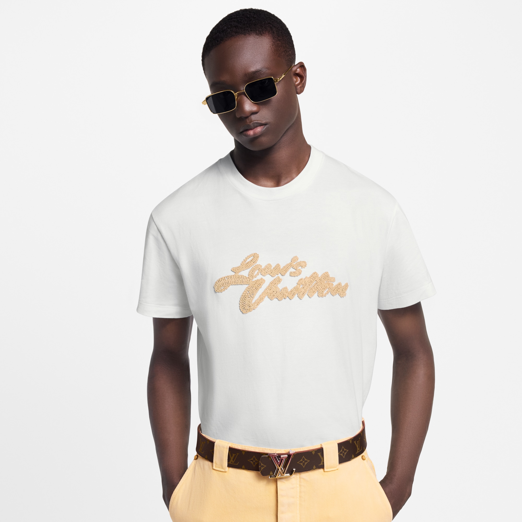 Embroidered Signature T-Shirt - Ready-to-Wear | LOUIS VUITTON